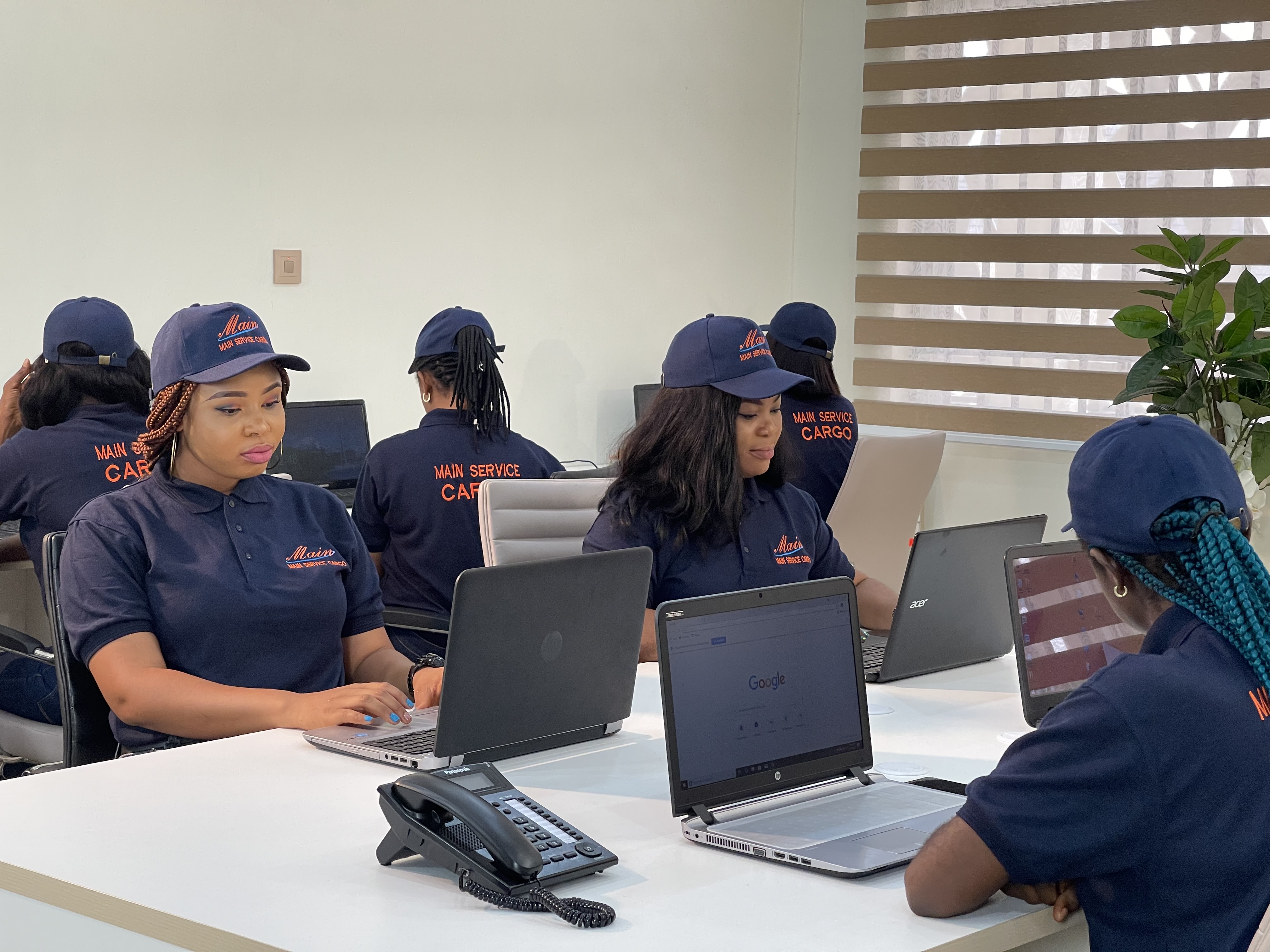 Main Service Logistics staff at the office